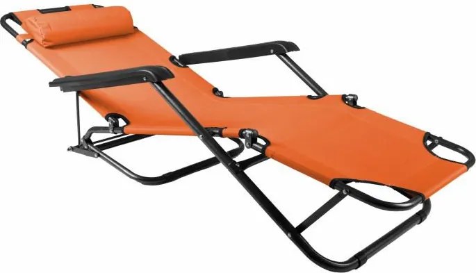 DIVERO Kerti összecsukható nyugágy orange