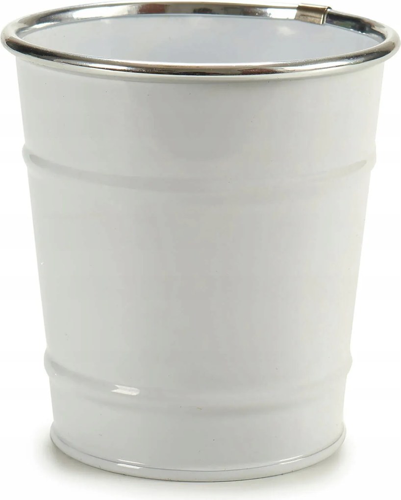 Vödör Fedél, Ón, Fehér, Ø 10 CM, Ajándék Dekoráció