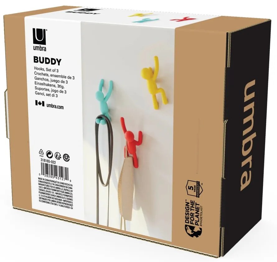 Fali akasztó szett 3 db-os Buddy – Umbra