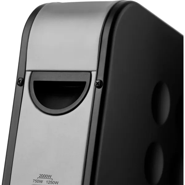 Sencor - Elektromos konvektoros fűtés 750/1250/2000W/230V termosztát IP24 fekete