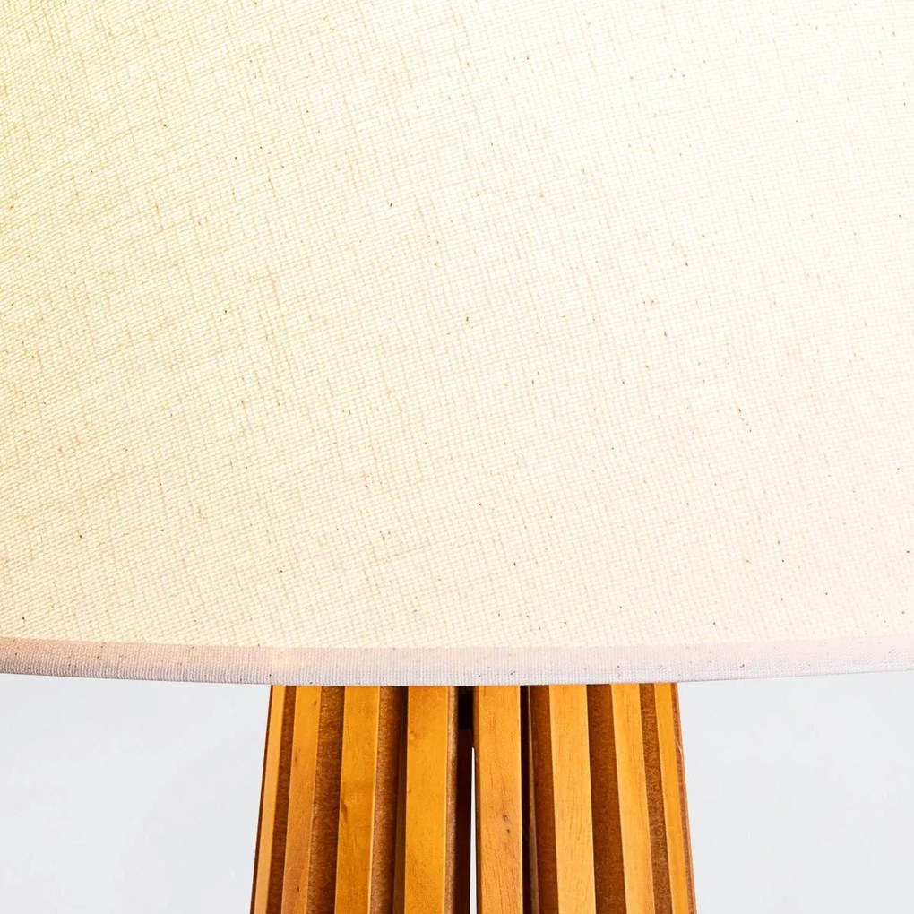 Quintiesse modern skandináv asztali lámpa slatted fa elsqn-slatted-tlteak