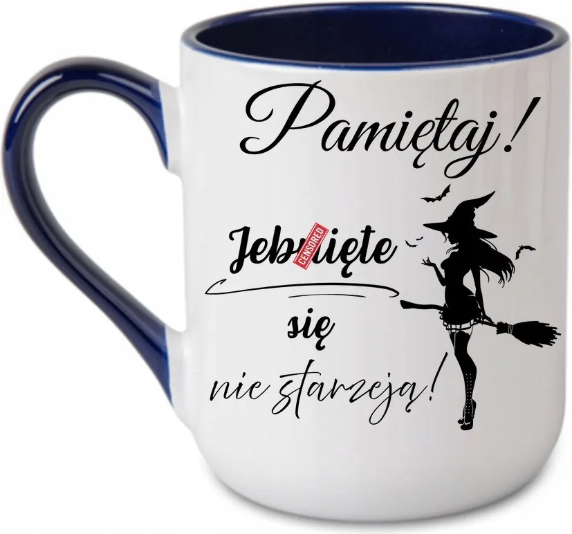 Bögre „Emlékezz, hogy nem öregszenek” Ajándék Sötétkék 330 coffee