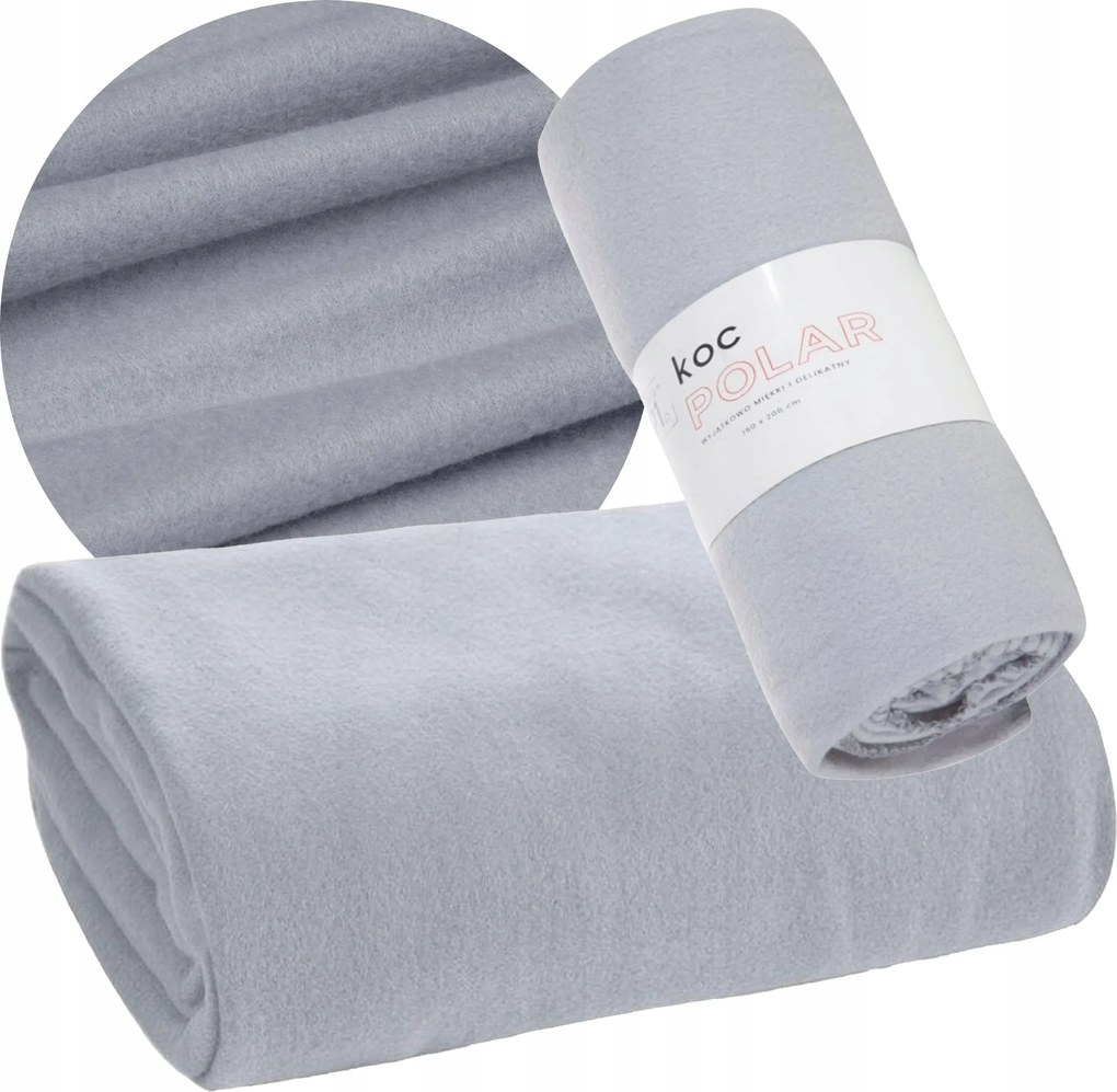 Polar takaró 150x200 cm polár ezüst Ágytakaró Kanapé Puha Meleg
