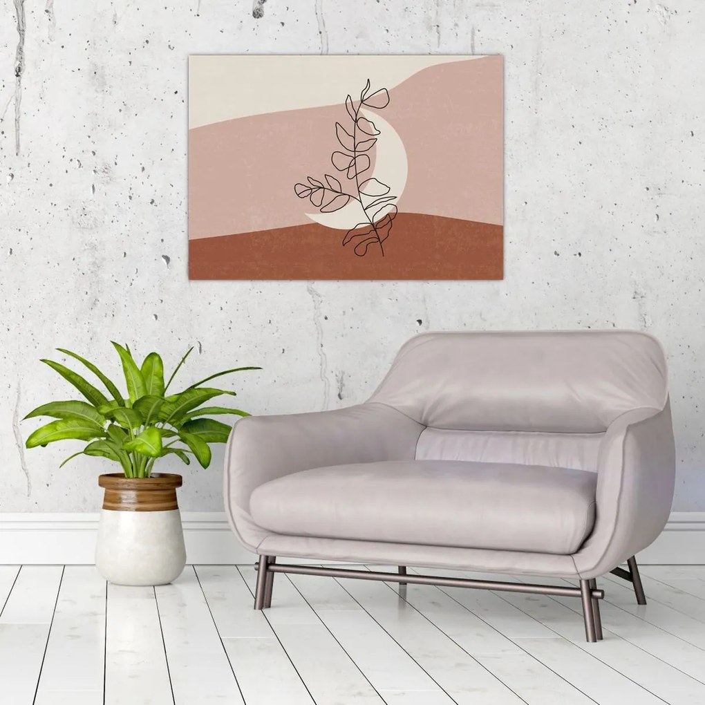 Kép - Boho levelek N⁰2 (70x50 cm)