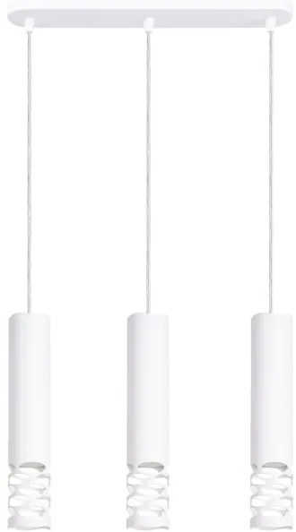 Sollux SL.1693 - Csillár zsinóron LIRO 3xGU10/10W/230V fehér