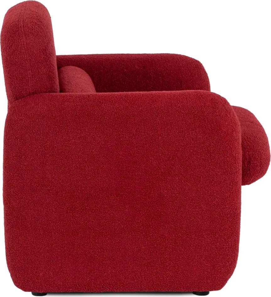 Pihenőfotel bordó színben, bouclé kárpittal TOGO