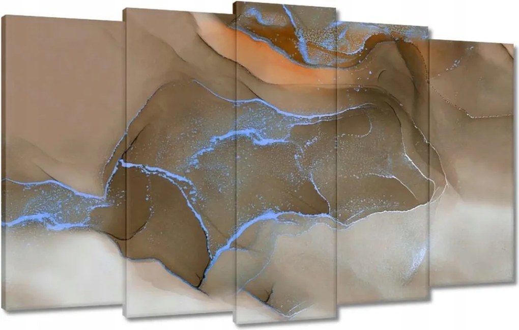 Vászonkép 100x60 Márvány mozaik Bronz