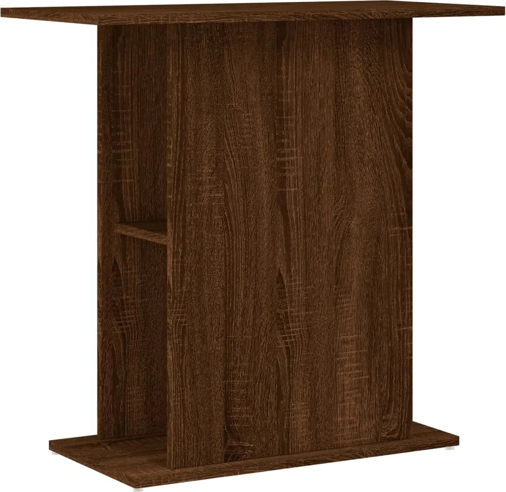 vidaXL barna tölgy szerelt fa akváriumtartó állvány 75x36x72,5 cm