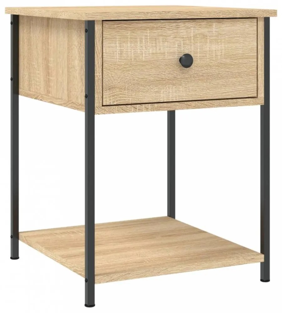 Sonoma tölgy színű szerelt fa éjjeliszekrény 44 x 45 x 58 cm