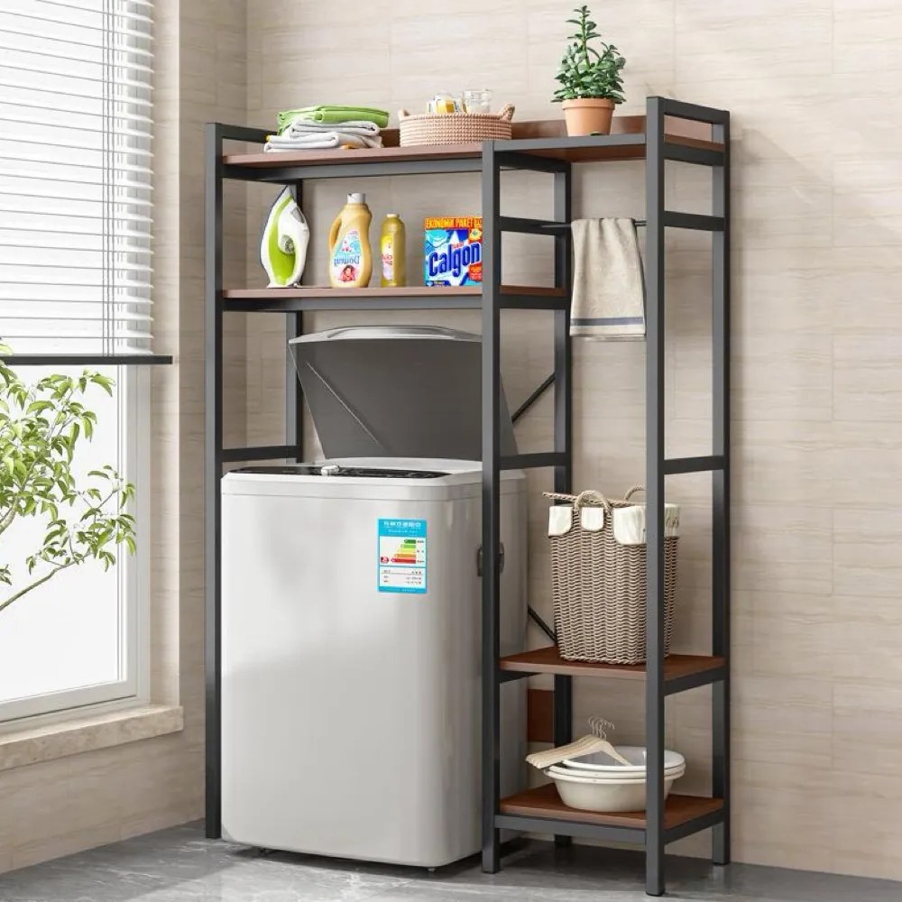 DELSIN polc a mosógép fölé , sötét tölgy