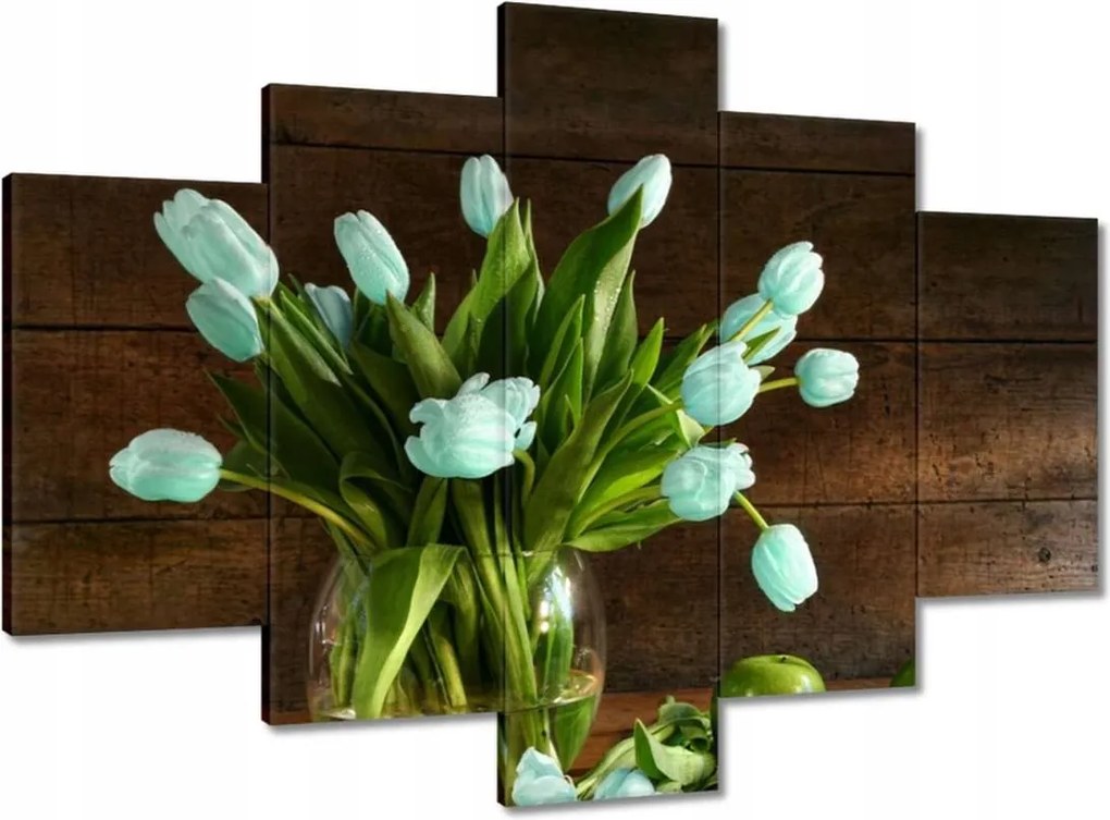 Vászonkép 150x105 Menta tulipánok