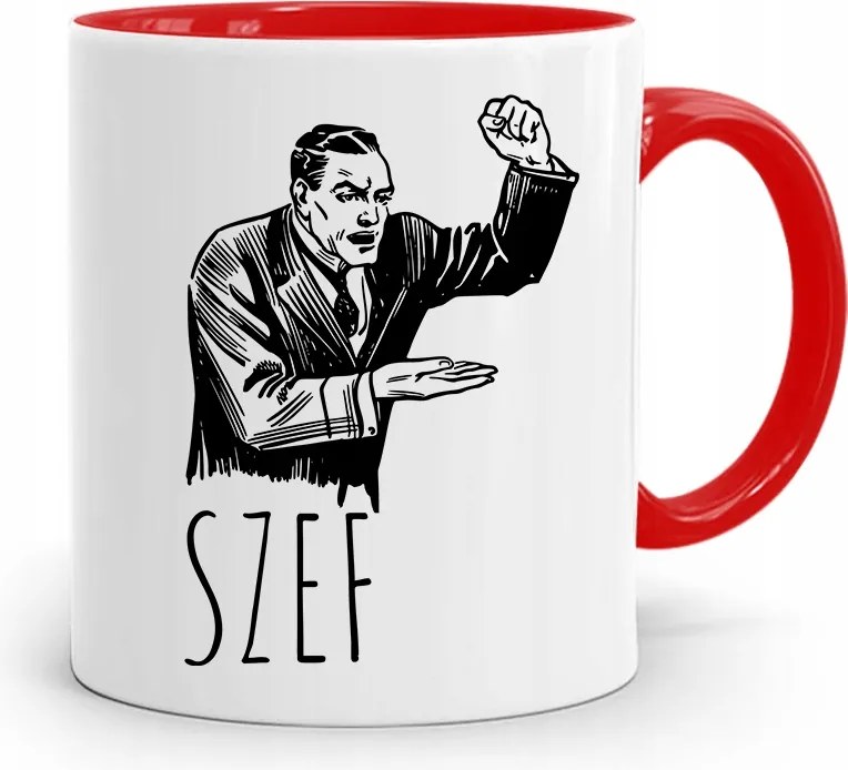 Piros Bögre Főnöknek Ajándék fényképes nyomattal