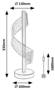 Rabalux 74416 - ZOFRAEL LED asztali lámpa LED/6W/230V 3000K