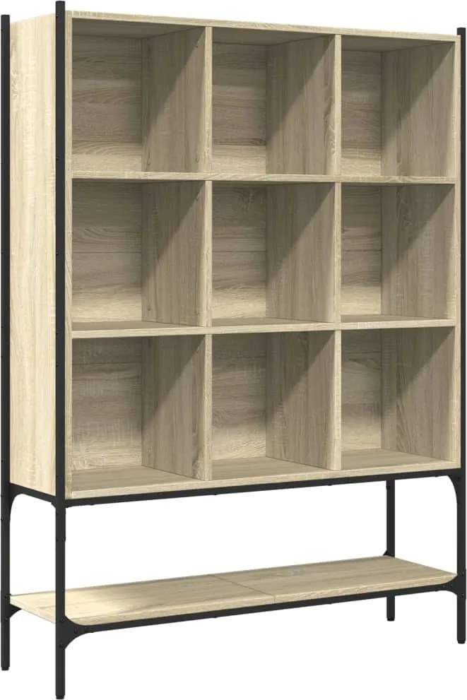 vidaXL sonoma tölgy színű szerelt fa könyvszekrény 102x30x141,5 cm