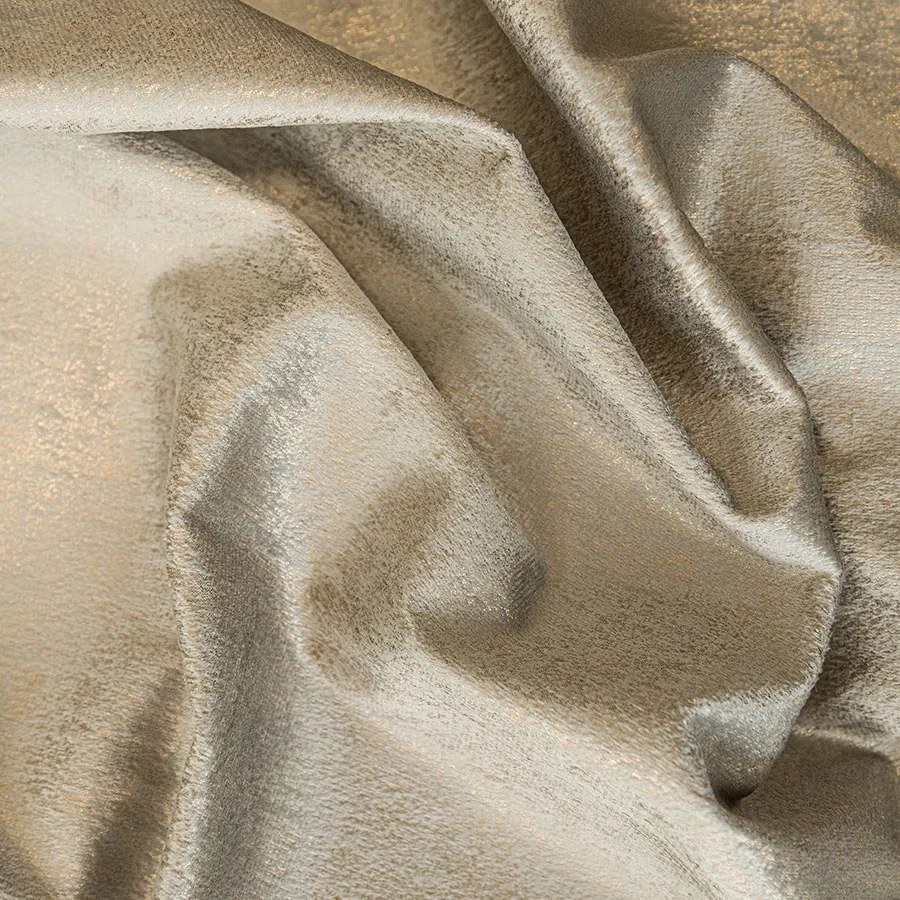 Eleonora Függöny, készen karikákkal, 140x250cm, szürke-bézs színű