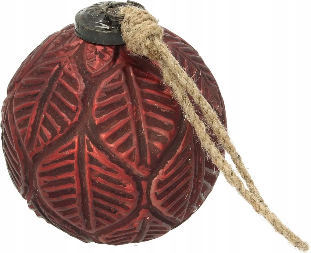 Karácsonyi gömb Vintage Crimson ⌀10 cm piros, 10x10 cm