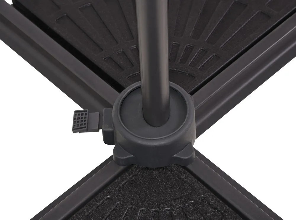 Szürke napernyő 300x300 cm Deluxe – Garden Pleasure