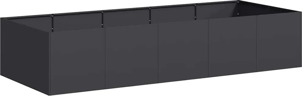 vidaXL ültetőtartó fekete 200x80x40 cm acél