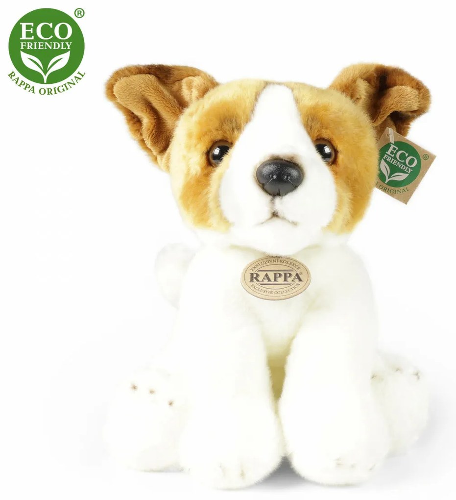 Rappa Plüsshund Jack Russell Terrier sitzend, 30cm ECO-FRIENDLY