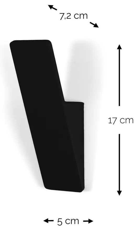 Szürkésbarna fali acél akasztó Angle – Spinder Design