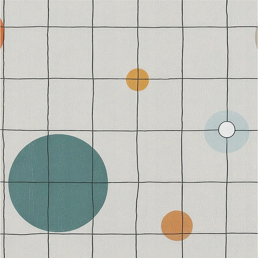 Dekoratív fotótapéta falra Könnyű összeszerelés Színes kerekek 250x250 Ragasztó