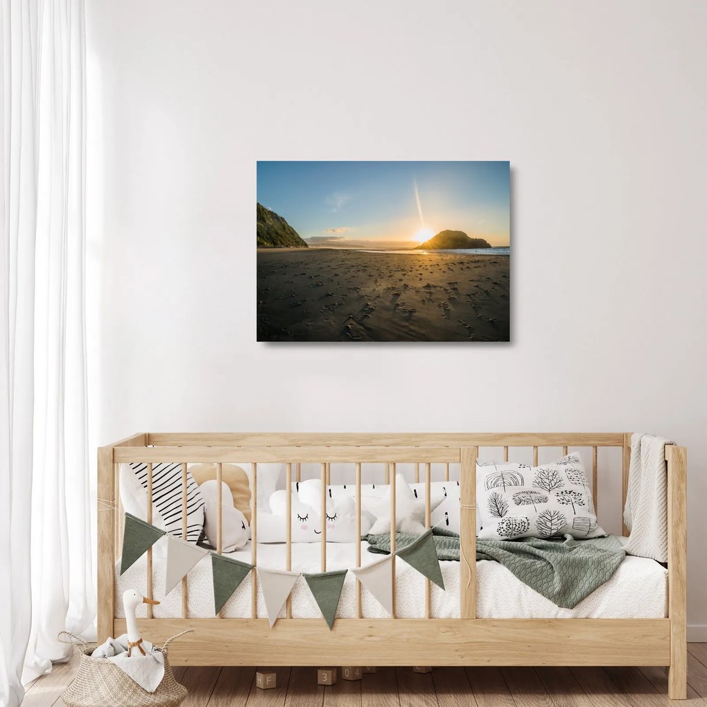 Strand képe (üvegen) (70x50 cm)