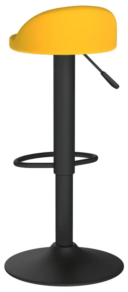 vidaXL 2 db sárga bársony bárszék