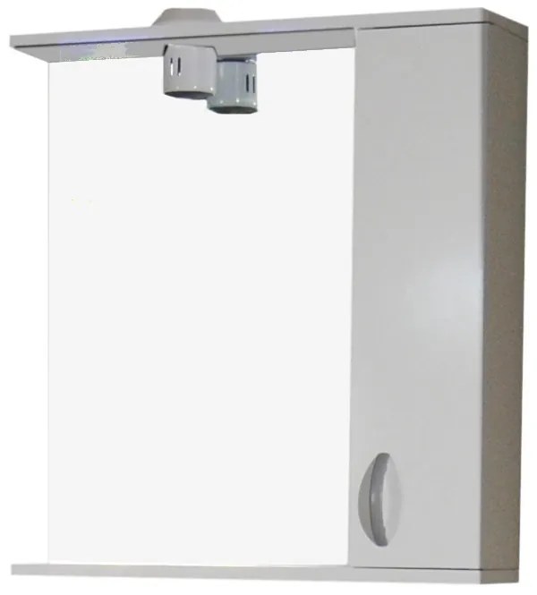 Luna S33 fürdőszoba bútor szett Montano alsószekrény mosdóval és Emilia tükrös szekrénnyel