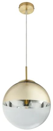 Globo 15856 Függeszték, metál arany, üveg átlátszó,arany, ø: 250, Foglalat típusa:1xE27 60W 230V
