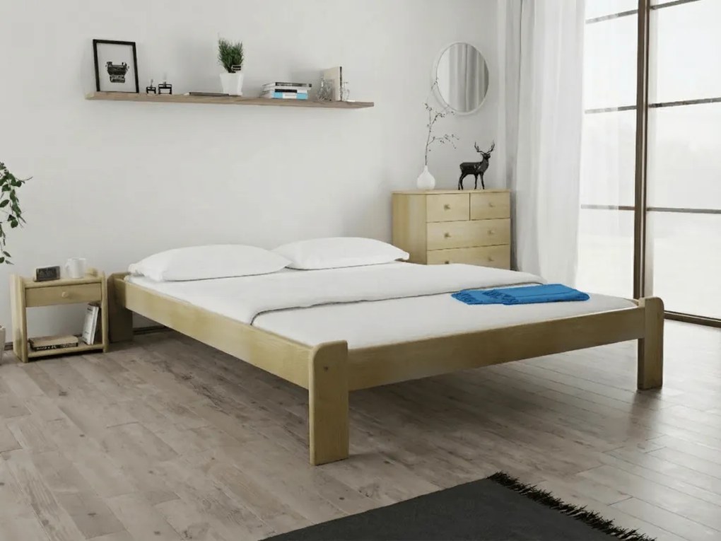 ADA ágy 160x200 cm, fenyőfa Ágyrács: Lamellás ágyrács, Matrac: Sommera 18 cm matrac