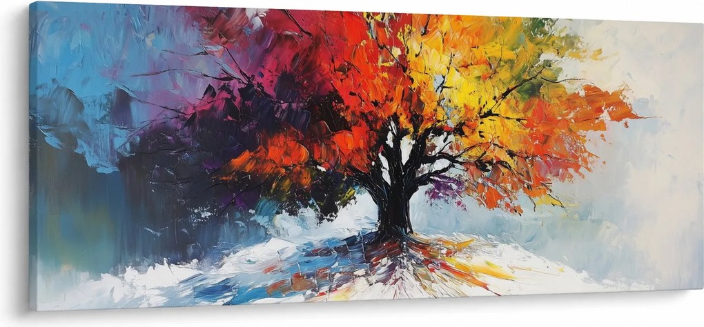 Kép - Színes fa (120x50 cm)