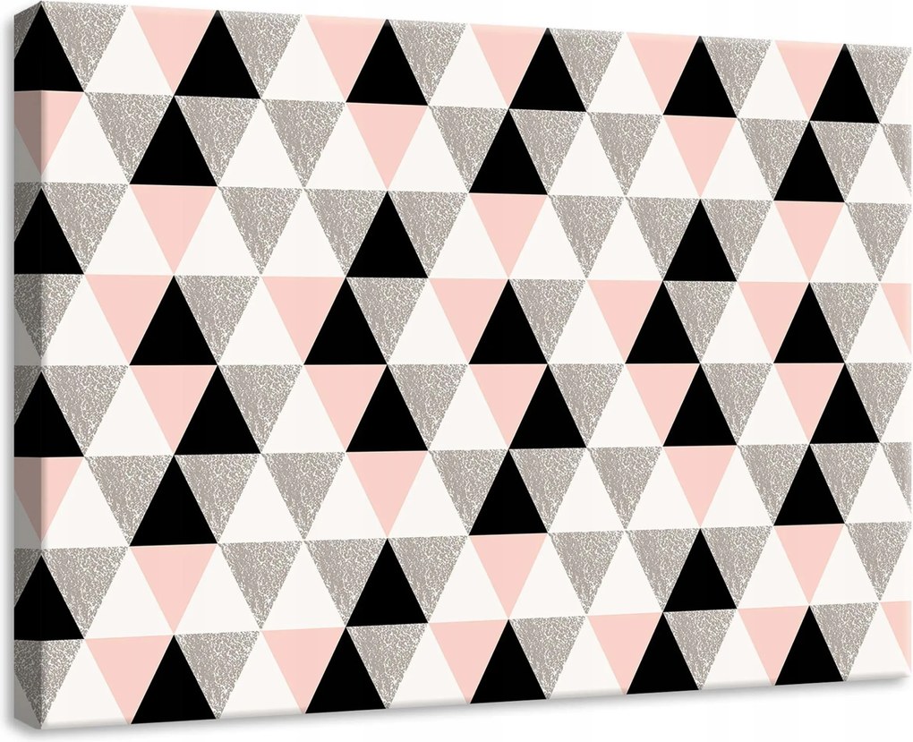 Vászonkép 70x50 Geometrikus Tánc Absztrakt Szürke árnyalatokban a Nappaliba