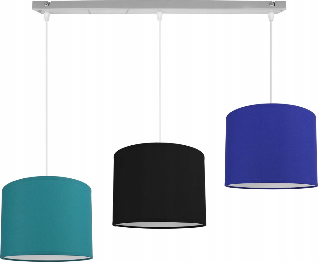 Mennyezeti Lámpa Lógó Csillár Hármas Díszléc Lámpabúra Fekete Fehér Szürke