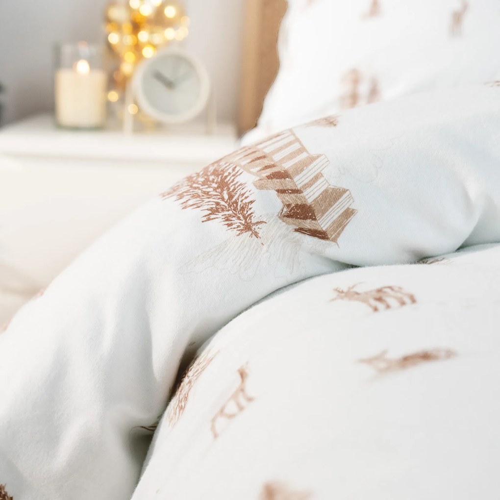 Goldea flanel ágyneműhuzat - hegyvidéki táj 220 x 200 és 2db 70 x 80 cm