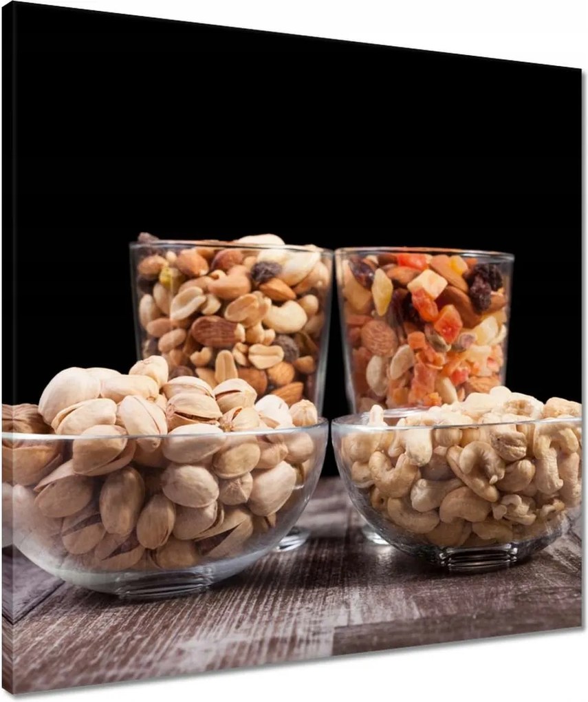 Vászonkép 50x50 Szárított dió mix