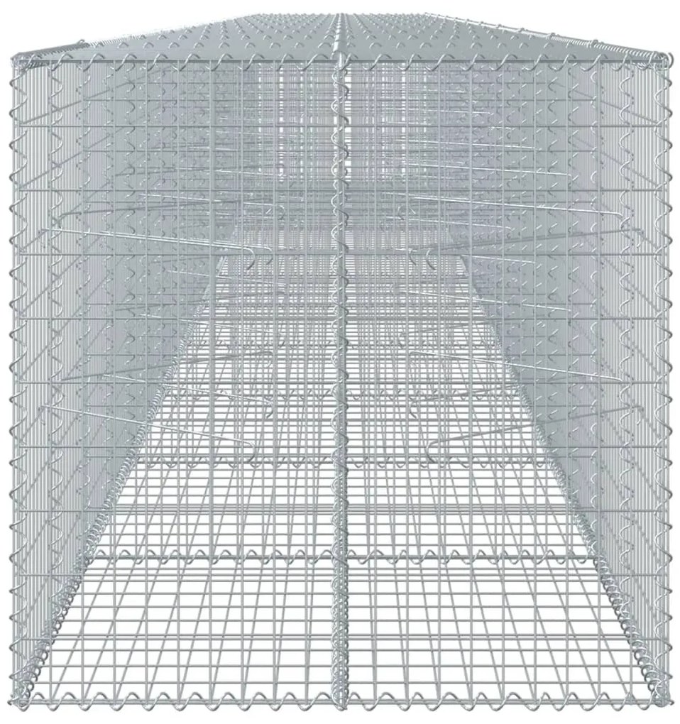 horganyzott vas gabion kosár fedéllel 1100 x 100 x 100 cm