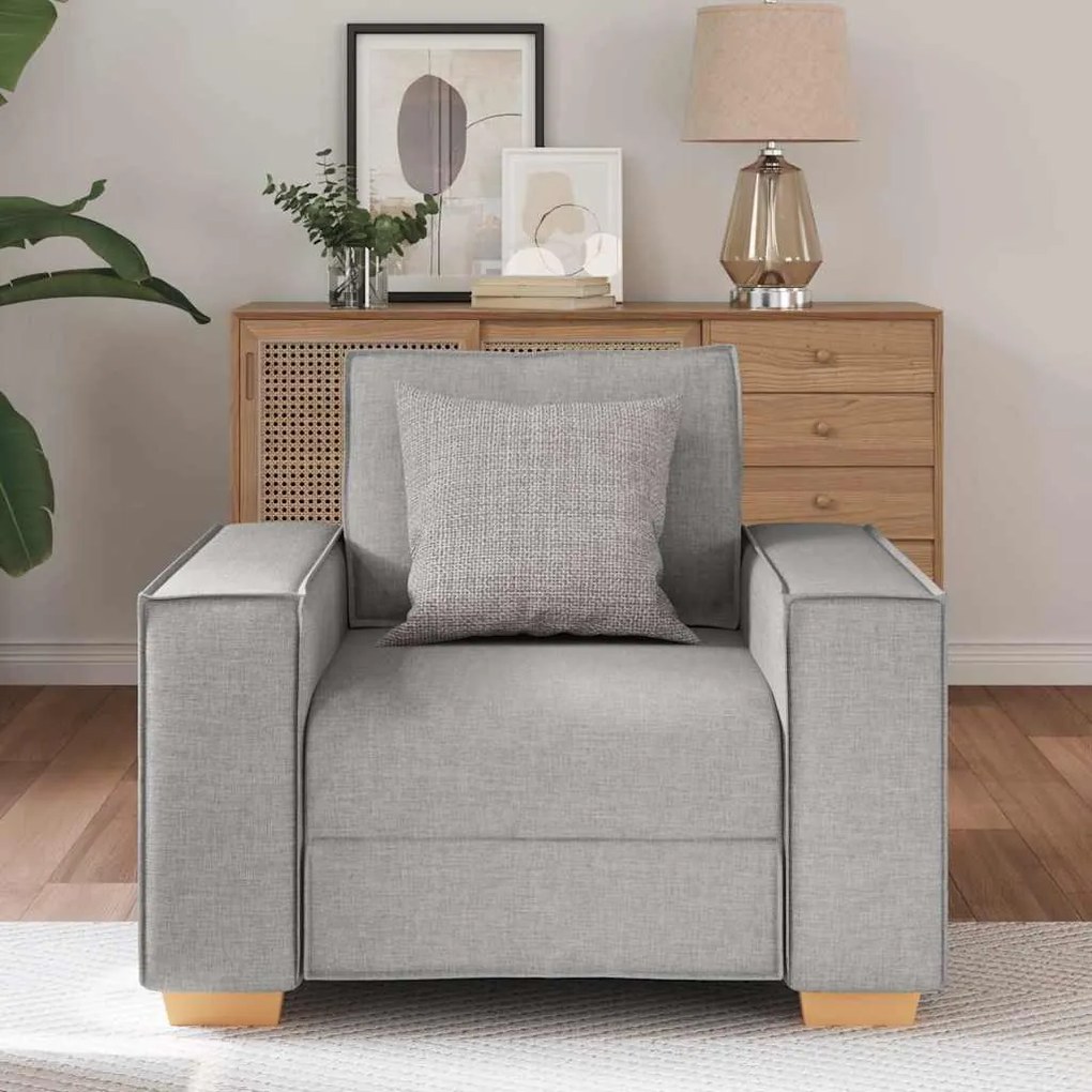felhőszürke szövet kanapéfotel 60 cm