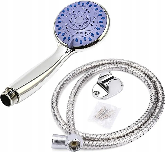 Zuhanyszett Zuhanyfej 4 Funkciós Tömlő Tartó Univerzális