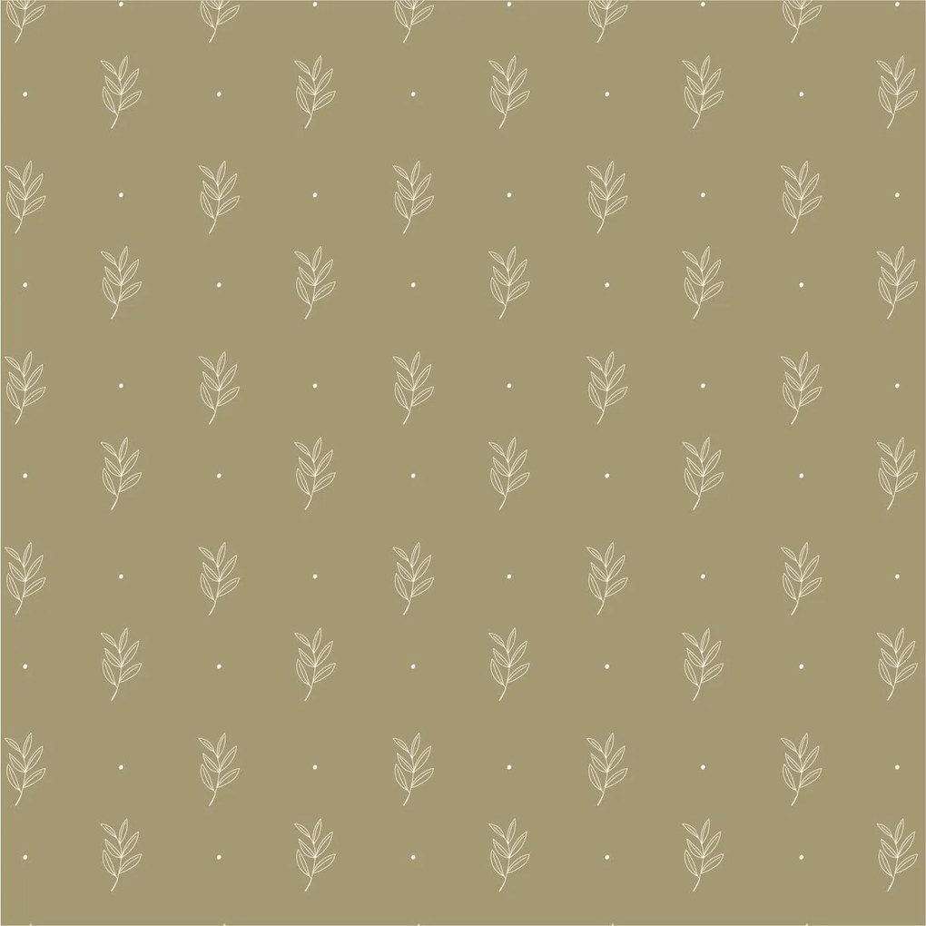 IB Laursen Tálaló szalvéták GREEN LEAF 40x40 cm, 50 db zöld