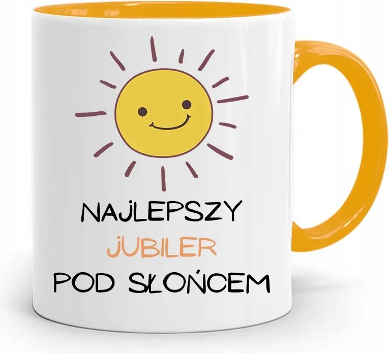 Ékszerésznek Sárga Bögre A Legjobb A Nap Alatt fényképes nyomtatással