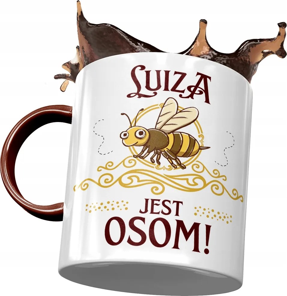 Bordó Bögre Lujza Feleség Barátnő Ajándék Nyomtatott Fotóval