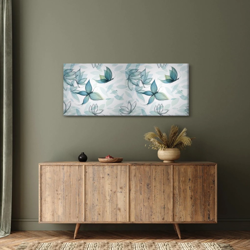 Kép - kék csokornyakkendő (120x50 cm)