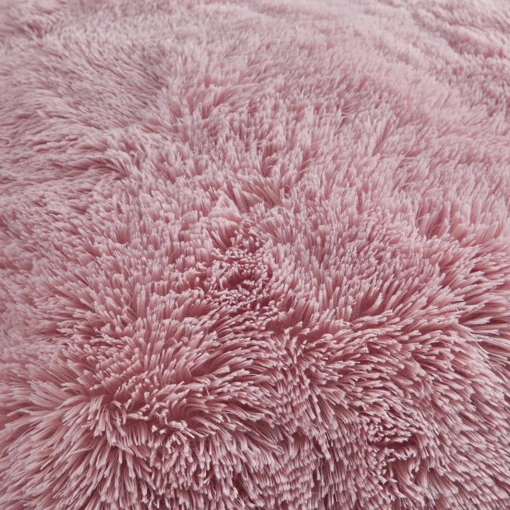 Rózsaszín kétszemélyes-hosszabbított ágyneműhuzat 230x220 cm Cuddly Deep Pile - Catherine Lansfield