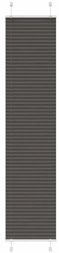 pliszírozott redőny fekete 40x200 cm szövetszélesség 39,4 cm