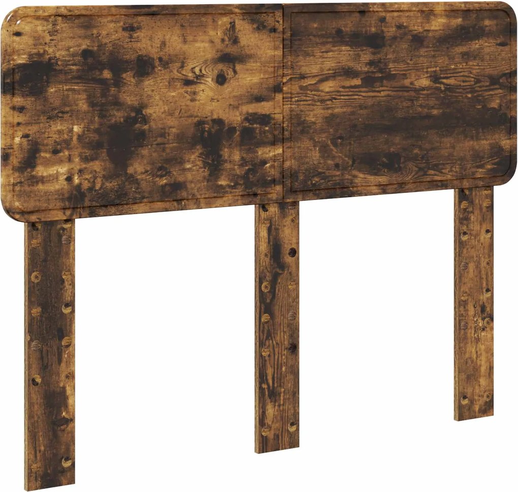 vidaXL Fejtámla Füstölt tölgy 120 cm Faanyag