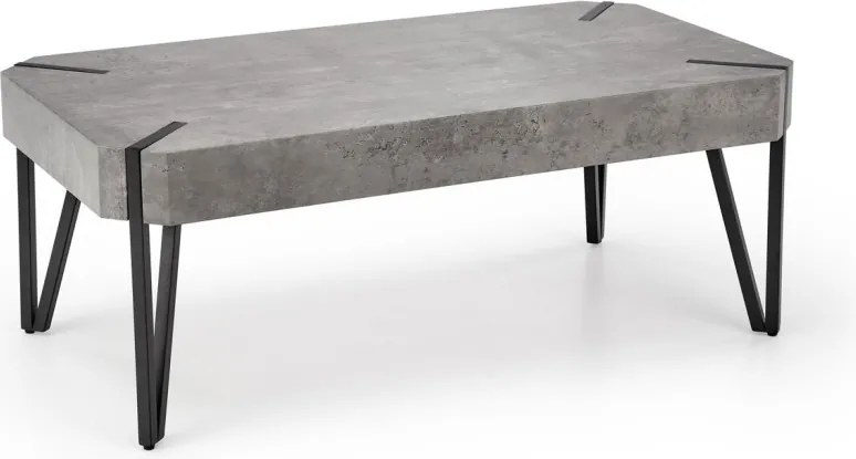 EMILY dohányzóasztal beton/fekete