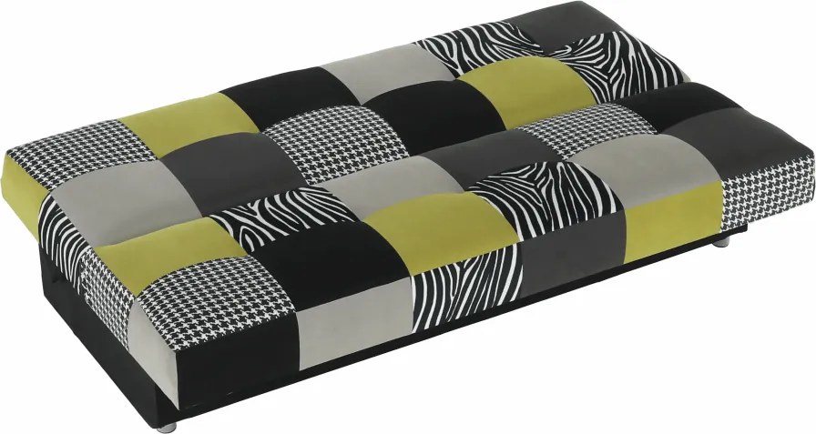 Dívány, anyag/ lime zöld/ szürke / fekete, ALABAMA