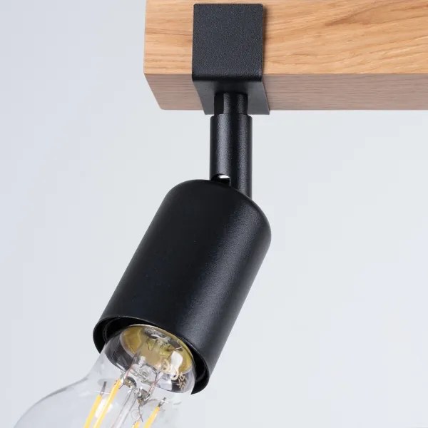 Sollux SL.1297 - Spotlámpa ZUCA 3xE27/15W/230V fekete