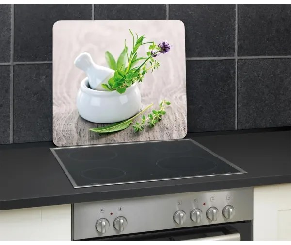 WENKO 2712940500 - Élelmiszerbiztos fedőlap 56x50 cm színes/átlátszó