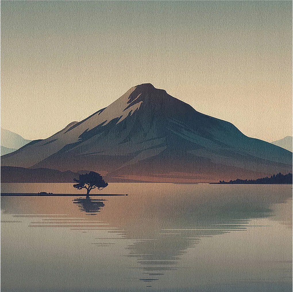 Flizelin fotótapéta Flizelin Design Hegyi tájkép 250x250 Ragasztó